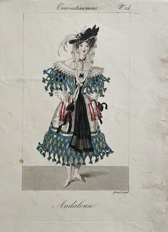 Board of the diary of ladies and fashions 1827