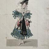 Board of the diary of ladies and fashions 1827