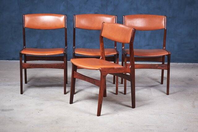 Dining Chairs in Rosewood by Nova, Denmark, 1960s, Set of 4