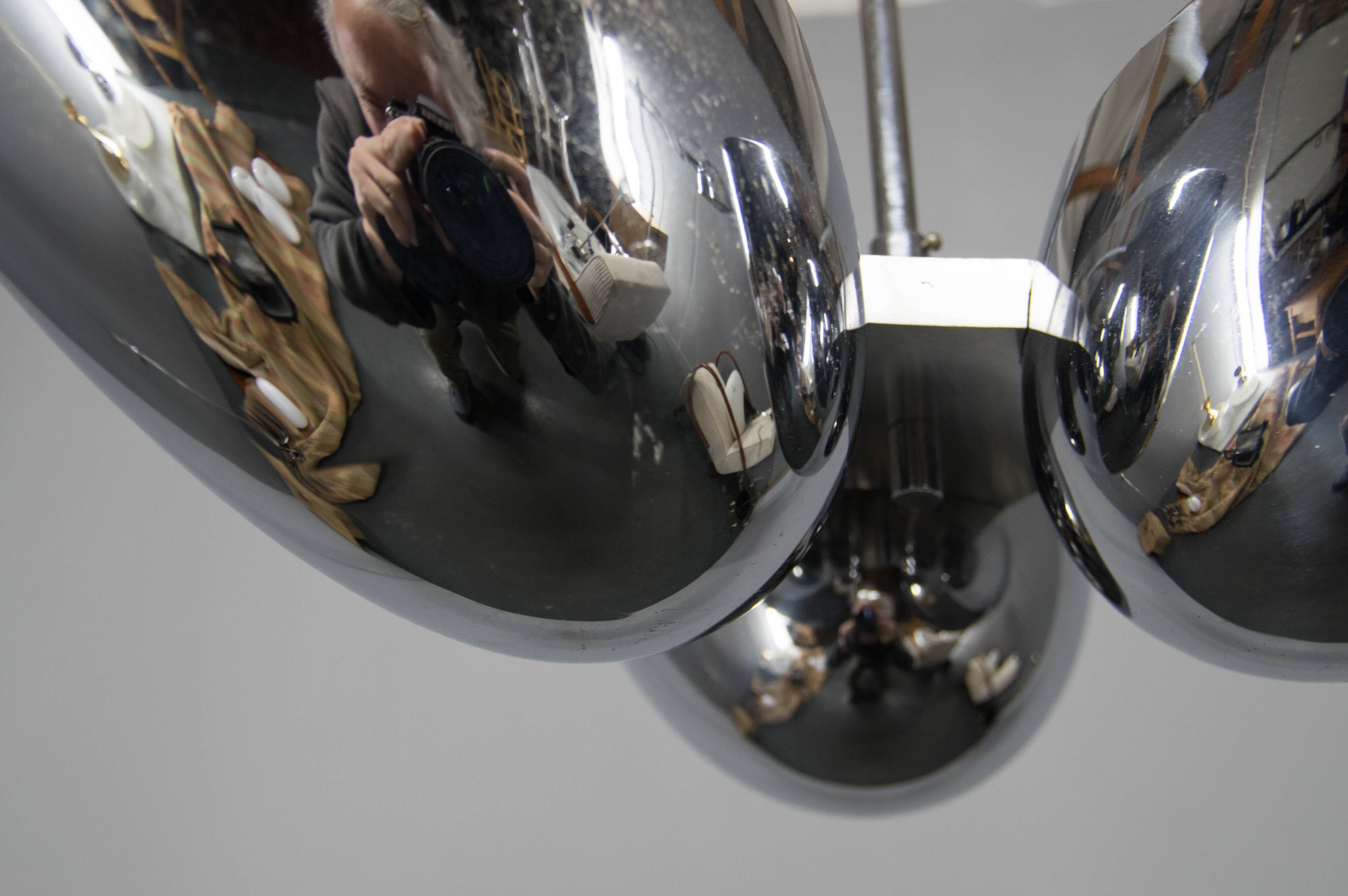 Rare Bauhaus Chandelier by Zukov , 1930s