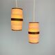 Pair of roller suspensions from the 70s, paper
