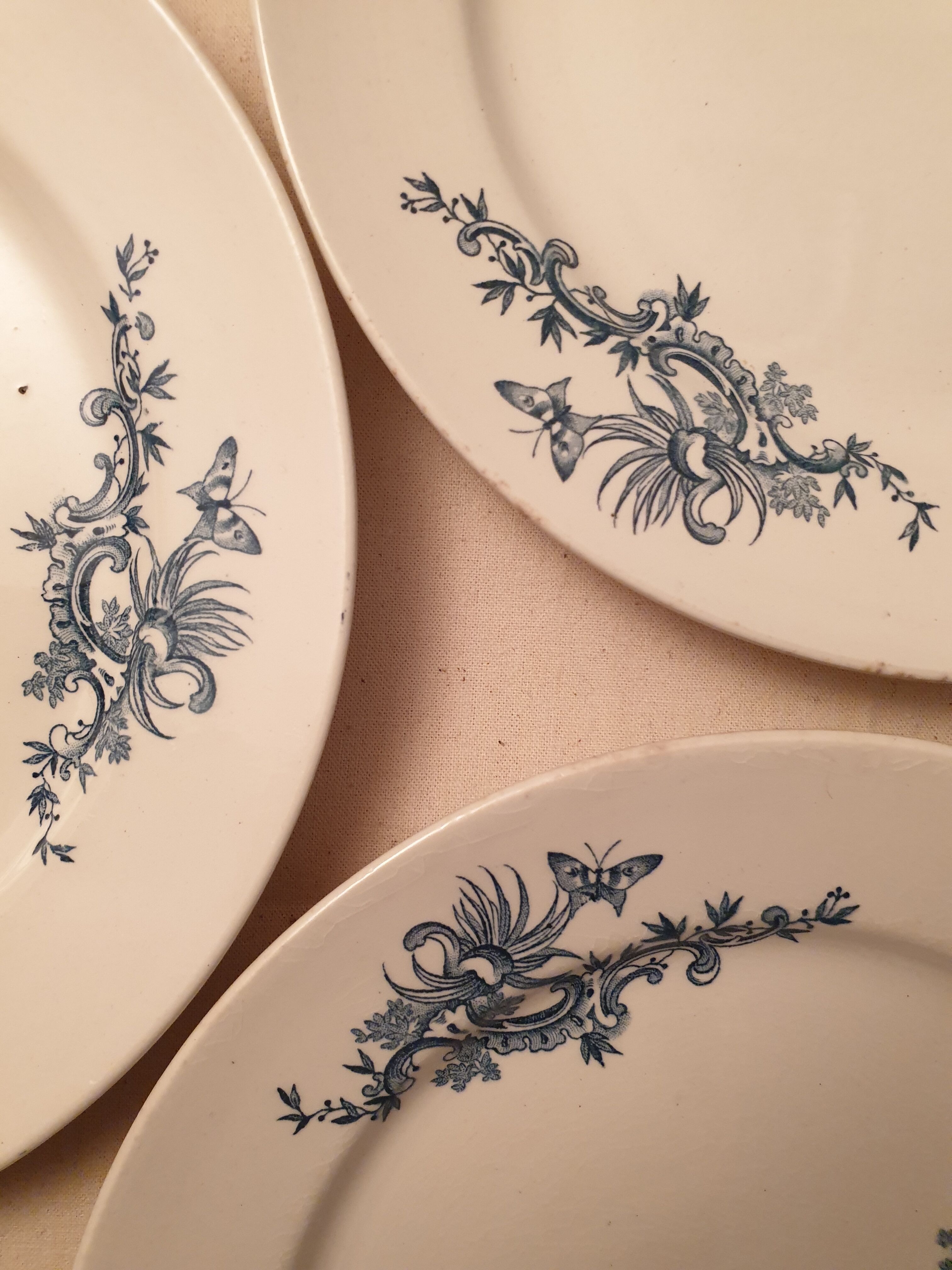 Trio of flat plates Boch brothers