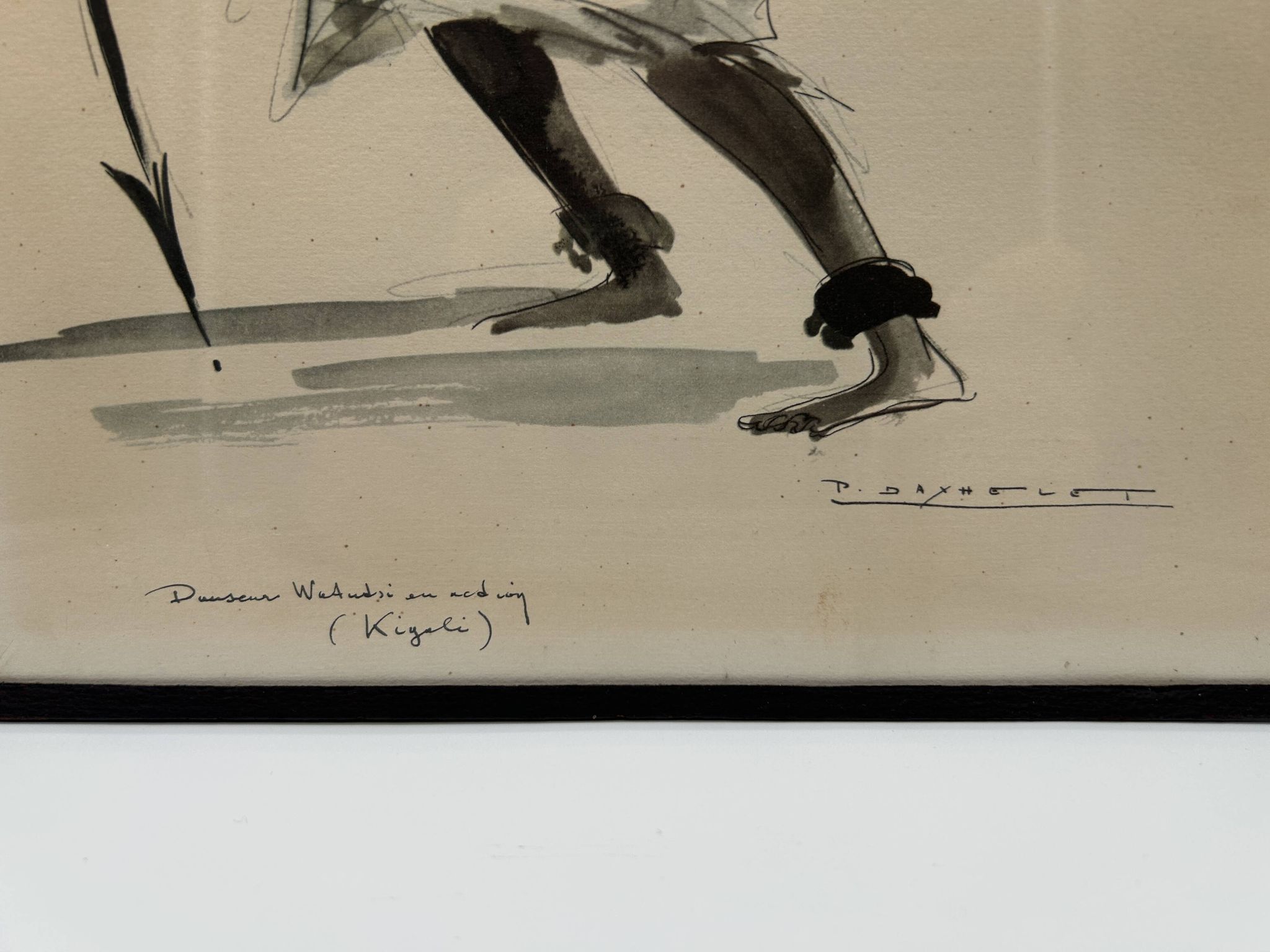 Lithographie couleur de paul daxhelet (1905 - 1993)