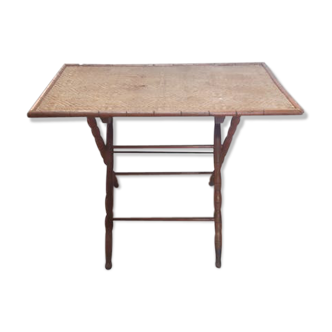 Bamboo side table