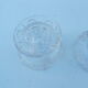 Pair of glass candlesticks