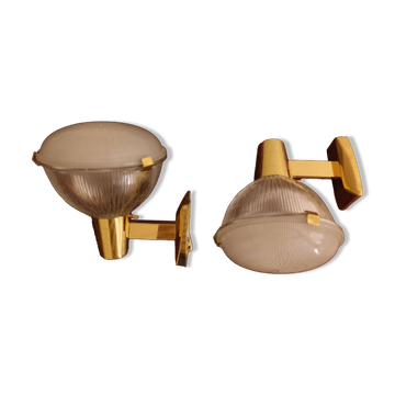 Pair of Stilnovo wall lights - Italy 1950s