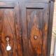 Antique 2-door walnut wardrobe, 17th century