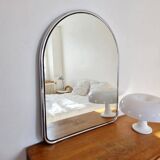 Large 80s chrome arch mirror