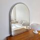 Grand miroir arche chrome 80s