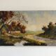 Old landscape painting by Pizoy