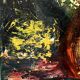 Expressionist painting "The Sunflowers" — Oil on canvas by Cécile O