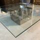 Large Coffee Table - Glass 120 x 120 - Designer
