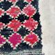 Moroccan carpet red/black - 76 x 253 cm