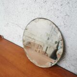 Round beveled mirror to install
