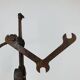 Brutalist sculpture in wrought iron, folk art