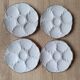 La Redoute x Selency set of 4 golden white oyster plates