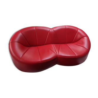 Leather sofa by Pierre Paulin by Ligne Roset