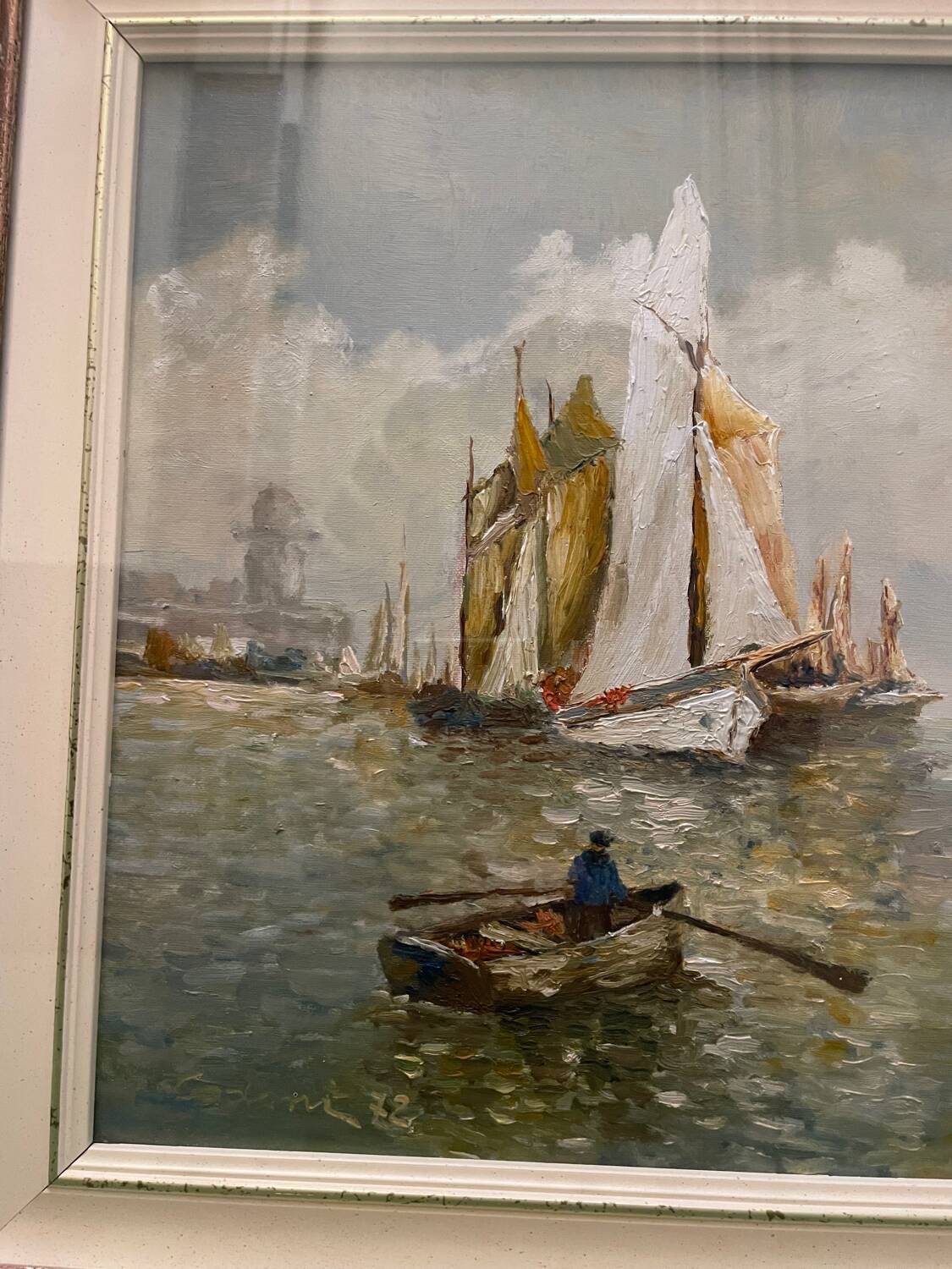 Animated marine landscape painting 20th century