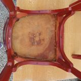 4 red chairs bistro Baumann