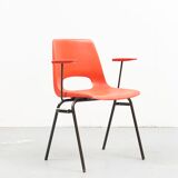 Vintage patio chair with armrests