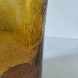 Large bubble glass vase