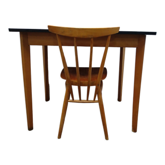 Vintage table and bar chair