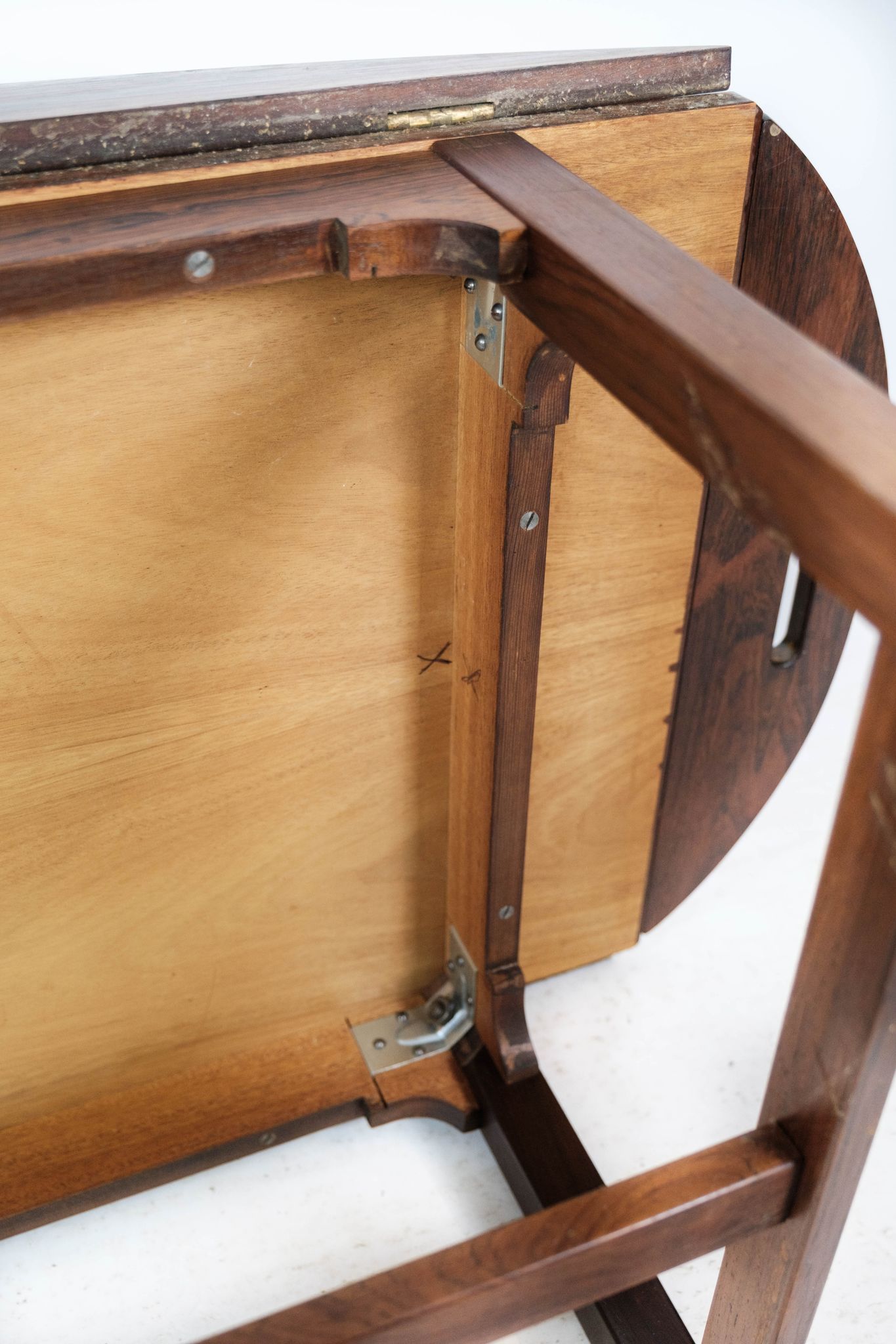 Butler's tray in rosewood of Danish design from the 1960s