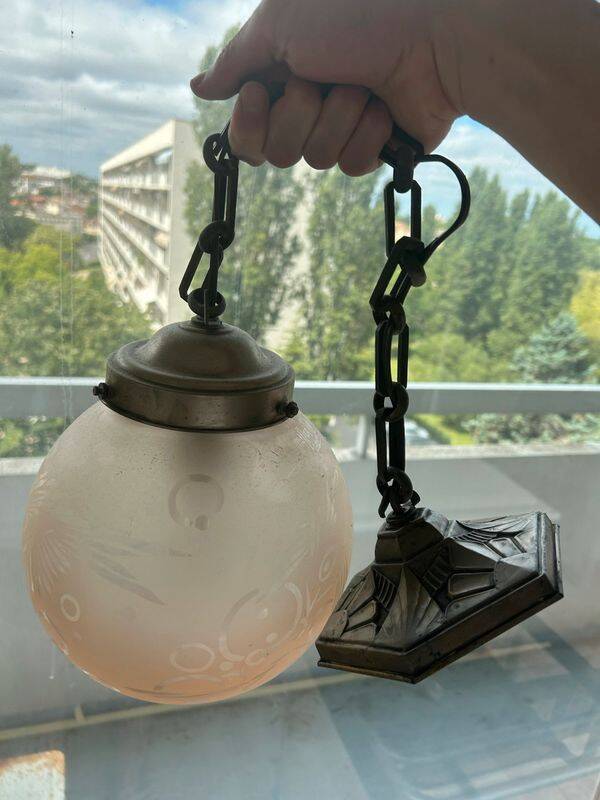Suspension Muller Frère Art Déco