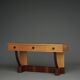 Coiffeuse basse Art Déco en bois d'érable, années 1930