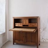 Gothic style carved oak cabinet | Belgium | 1900s