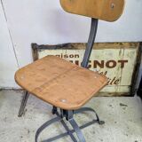 Bienaise 52 industrial workshop chair vintage design 50s 60s