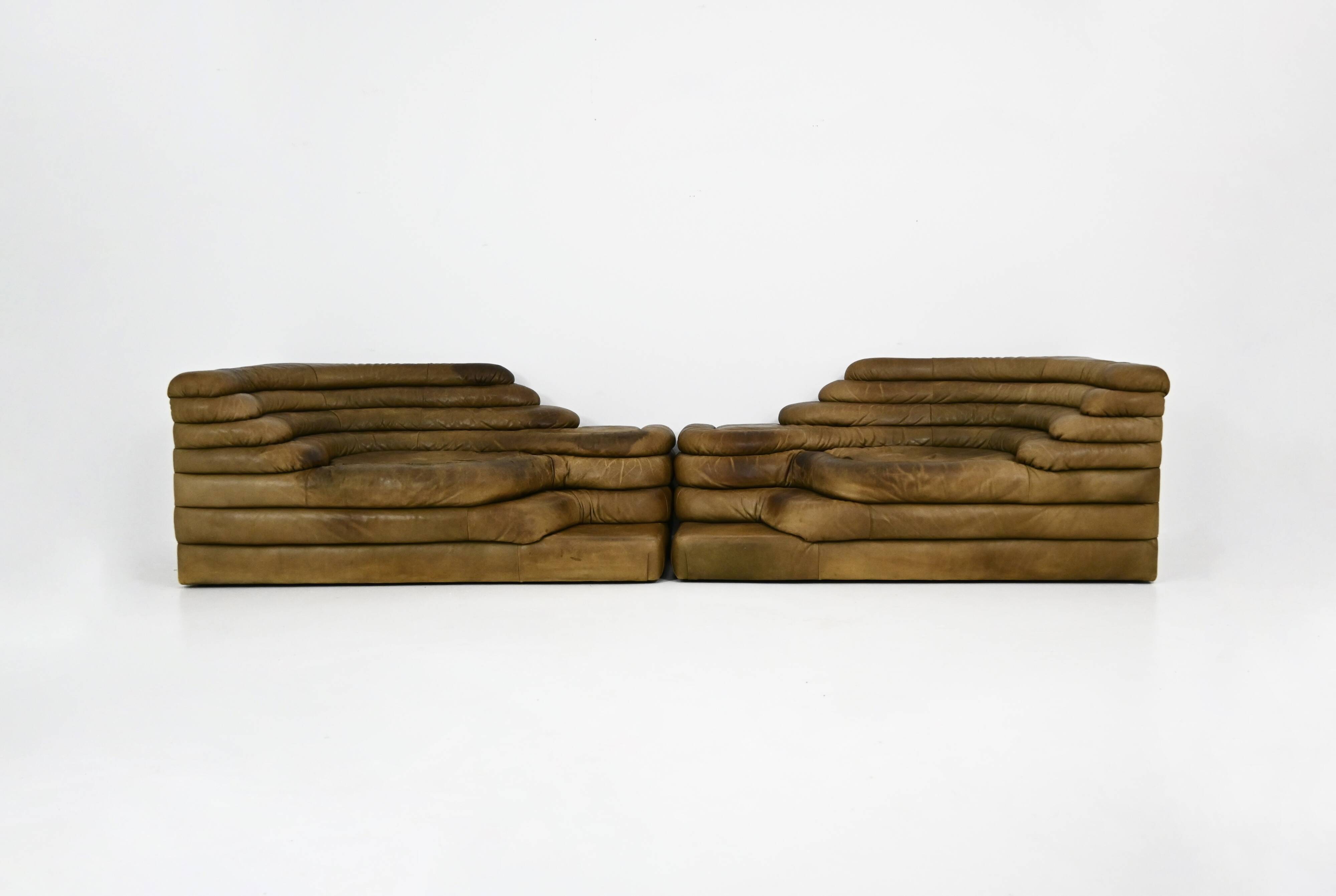 DS-1025 sofa Terrazza by Ubald Klug for De Sede, 1970s