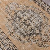 59s Orange & Brown Vintage Rug 122x216Cm