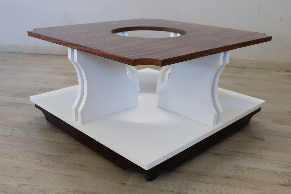 Vintage square coffee table, 1970s