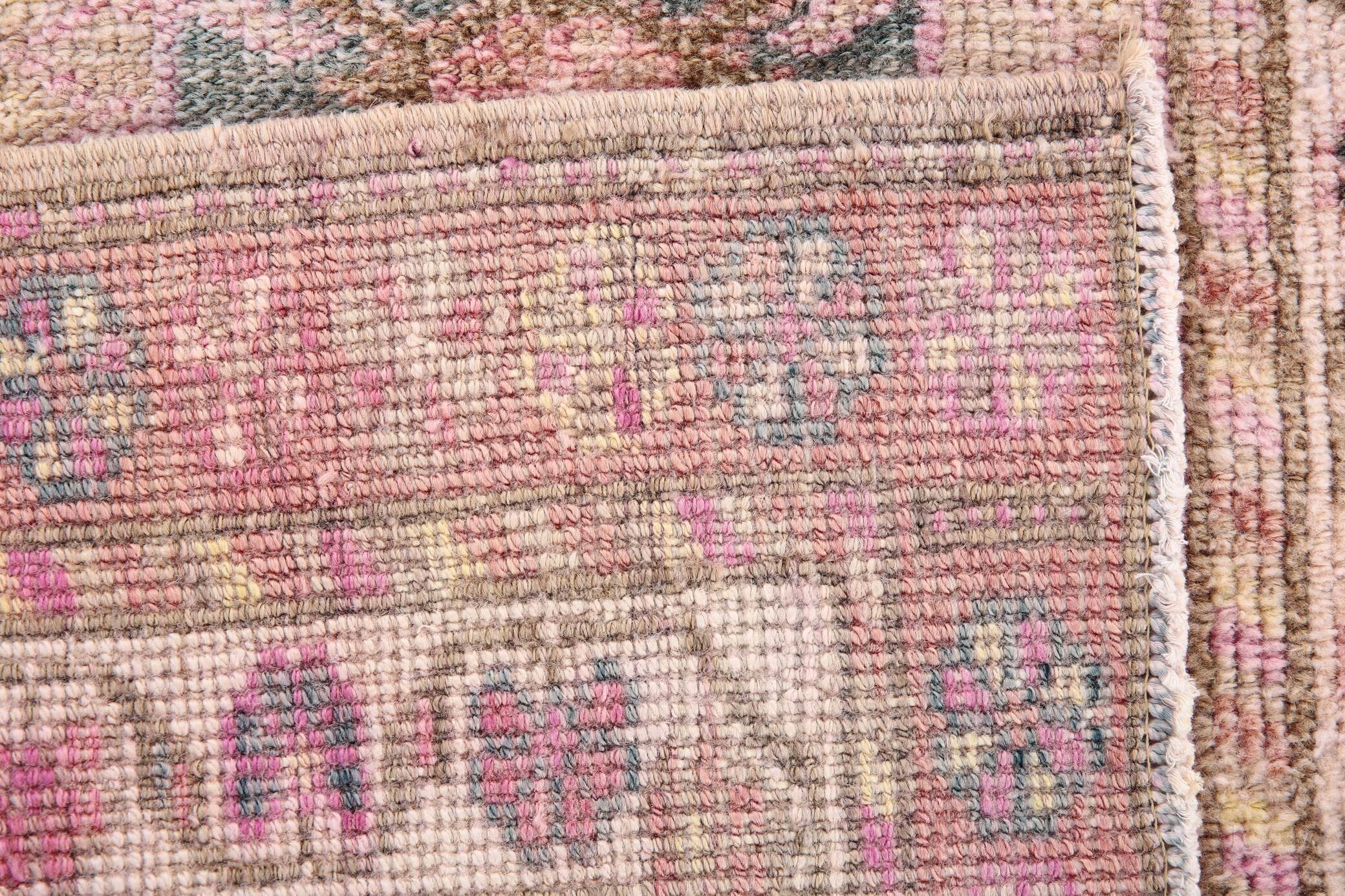 Soft & Dusty Pink Vintage Runner Rug, 78x360Cm