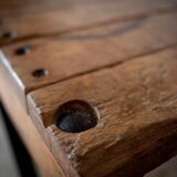 Palette de table basse vintage de menuiserie
