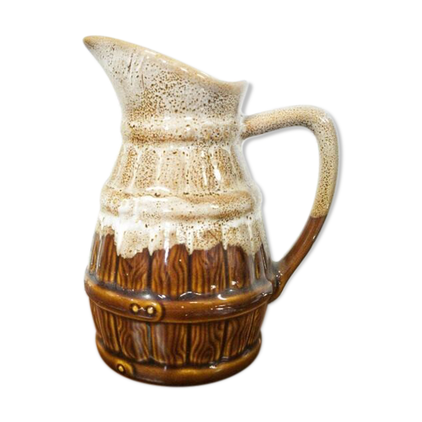 Pitcher in flamed sandstone