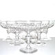 6 old champagne cups cristal cut from olives oves - Baccarat St Louis