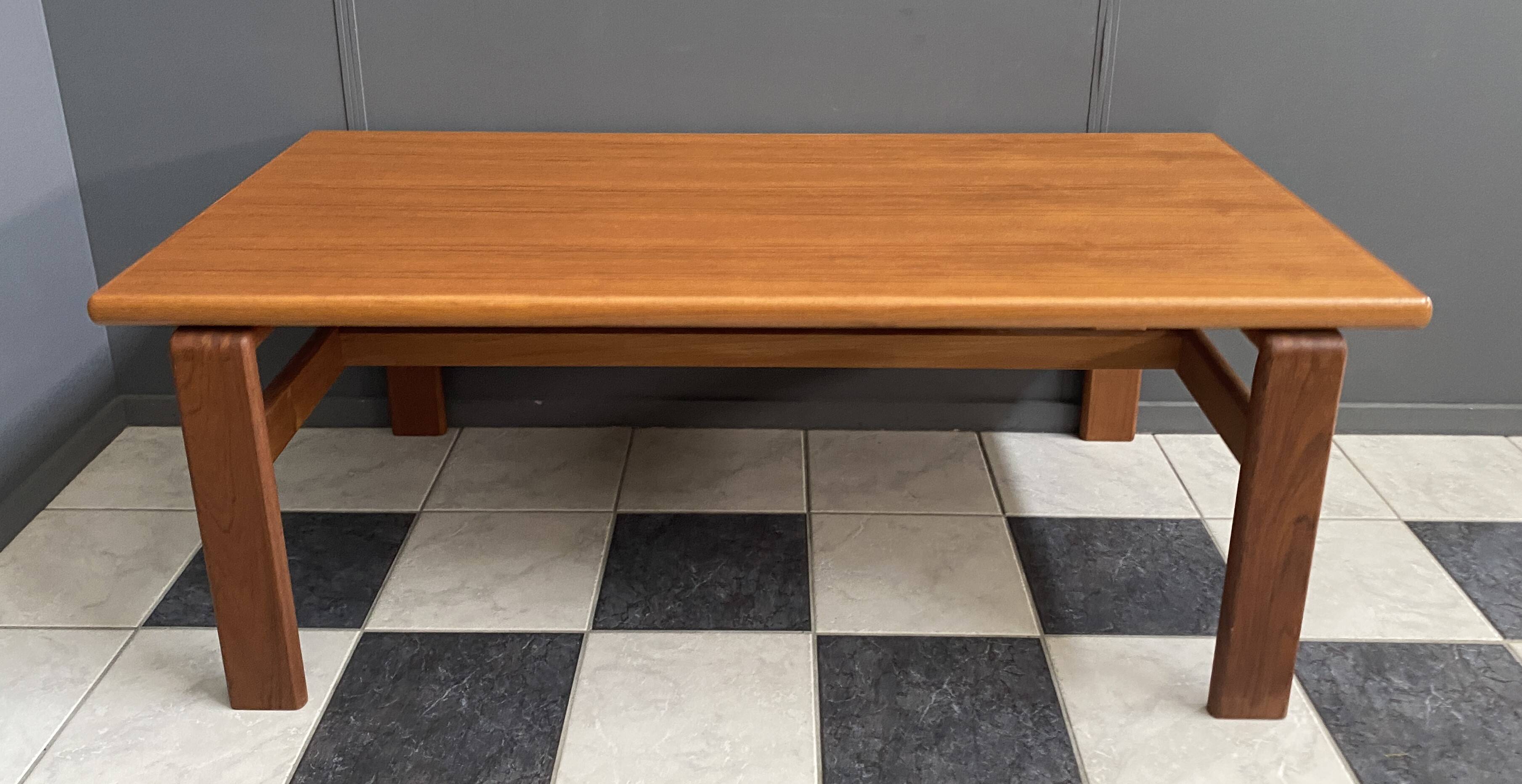 Teak coffee table by Burchardt Nielsen Denmark 1960