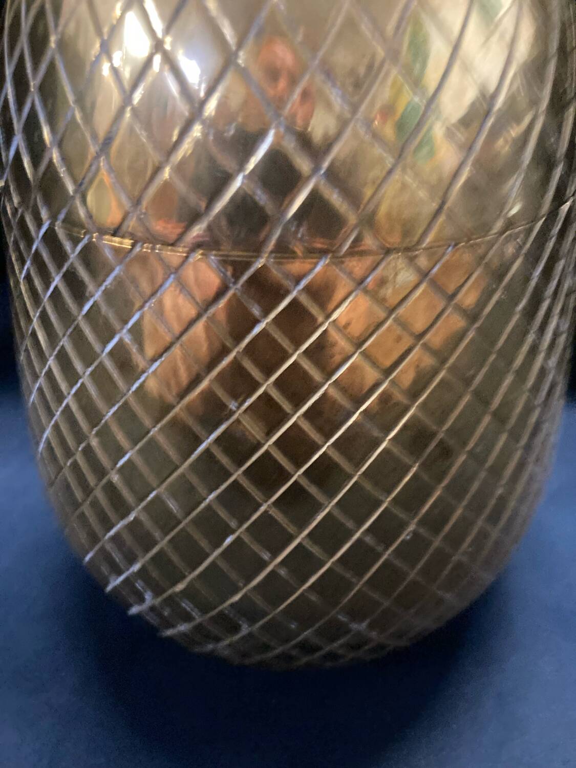 Pineapple brass ice bucket