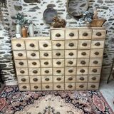 Magnificent wooden workshop cabinet.