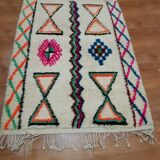 Moroccan Berber carpet beni ouarain with colorful patterns