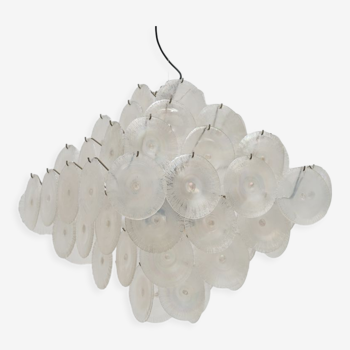 LS132 chandelier by Carlo Nason for Mazzega in Murano glass circa 1960