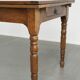 Antique oak dining table from the late 18th century with extendable leaves