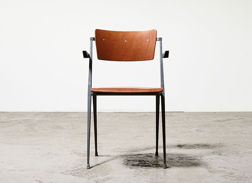 Wim Rietveld pyramid chair for Ahrend de Cirkel 1960s