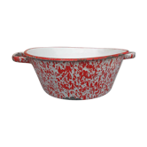 Bassine en tole emaillée rouge