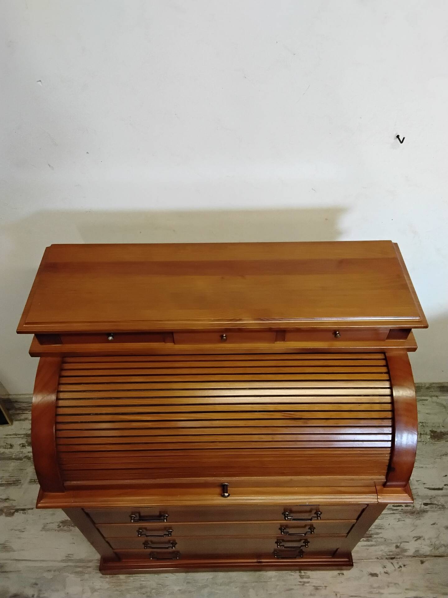 Wooden curtain secretary