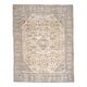 1970s Vintage Persian Handmade Wool Cotton Light Brown Area Rug 302x394