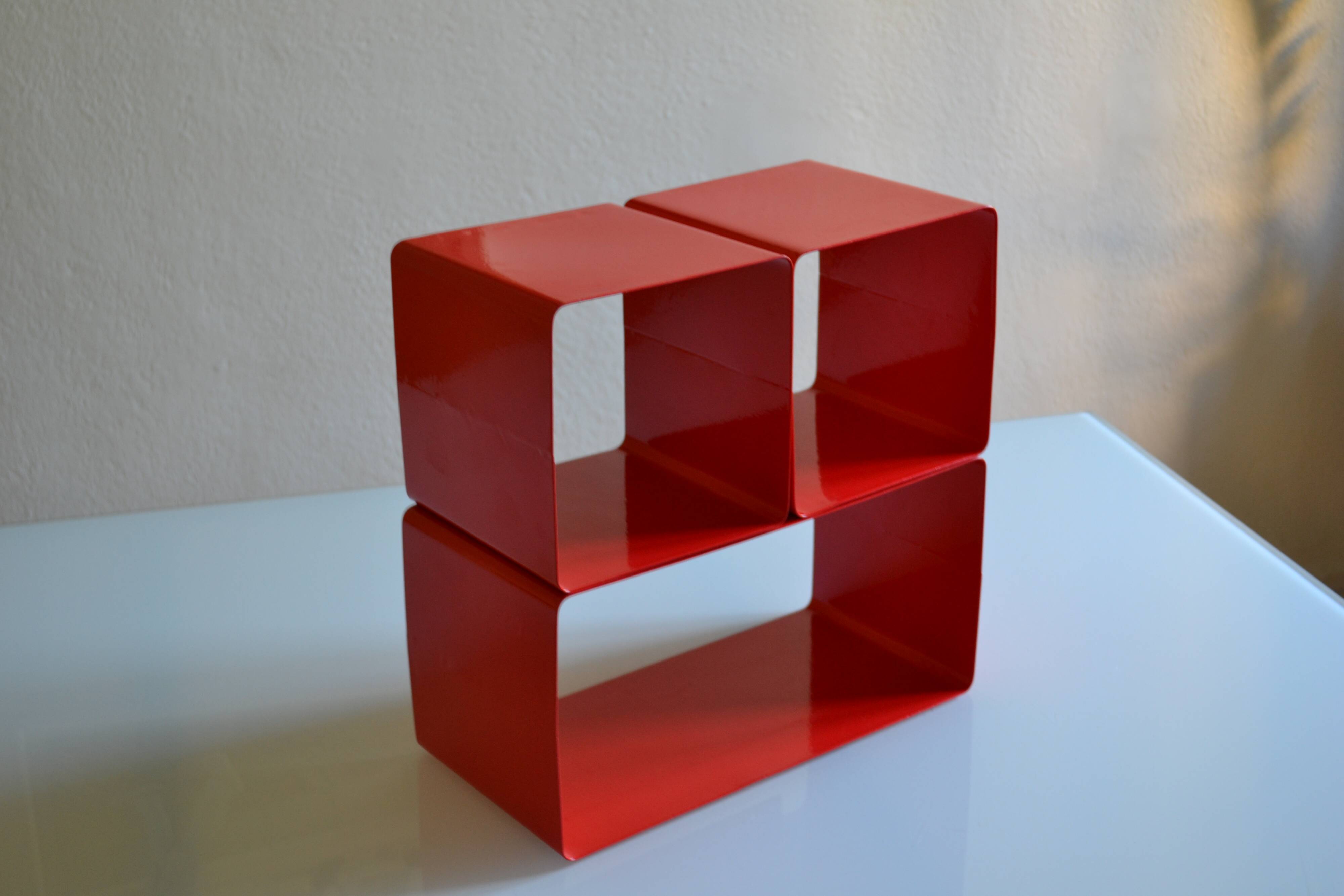 Bibliothèque modulable composée de 3 caissons