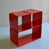Modular bookcase made up of 3 boxes